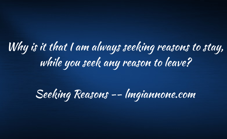 Seeking Reasons